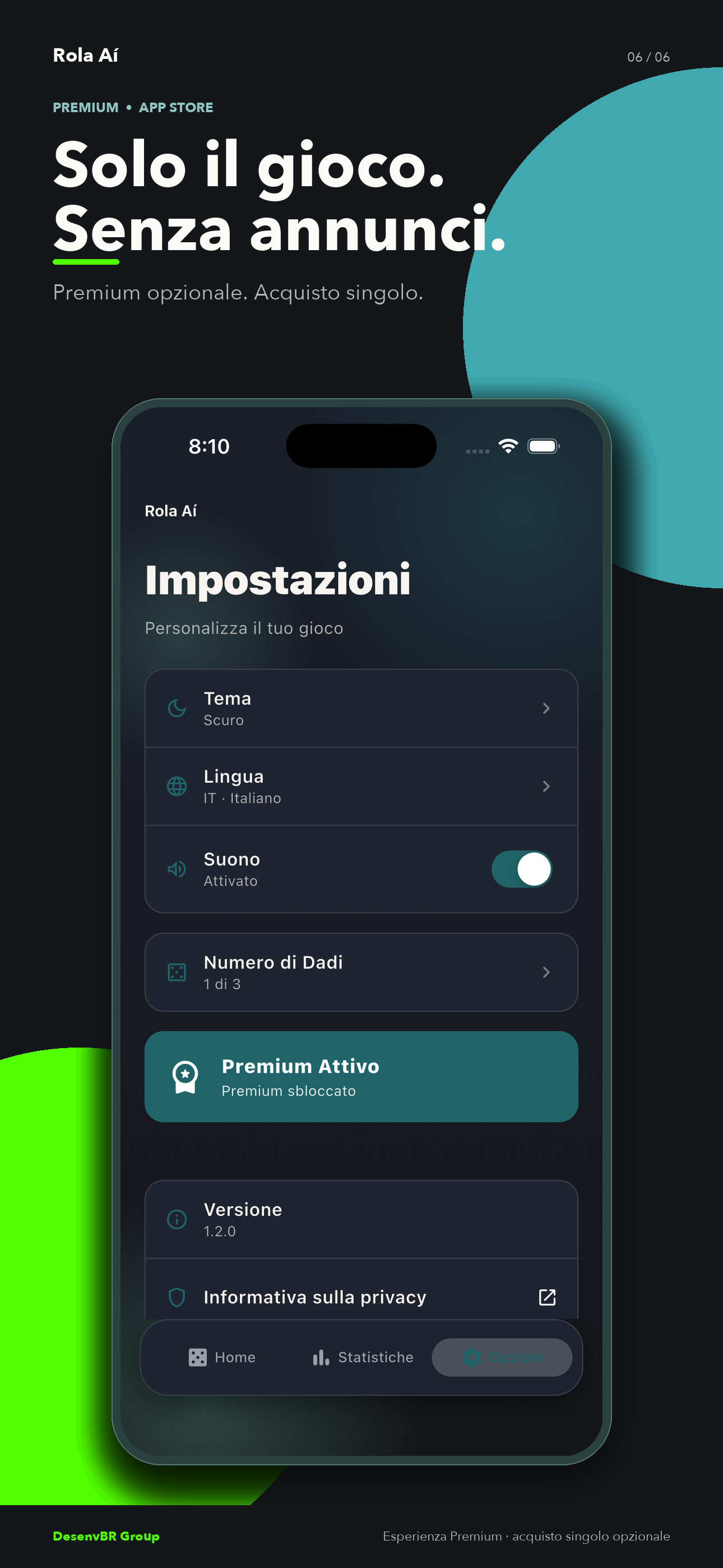 Premium opzionale. Acquisto singolo.