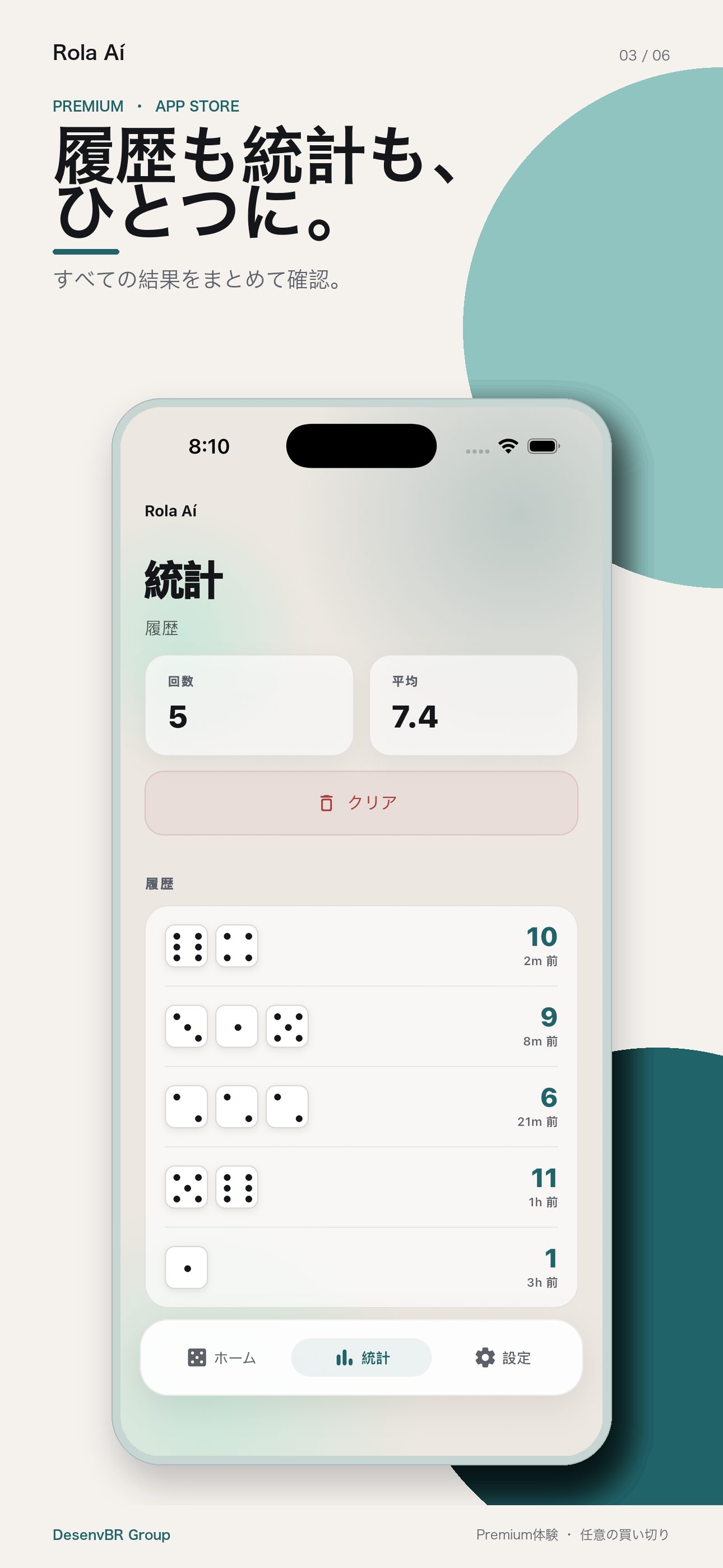 すべての結果をまとめて確認。